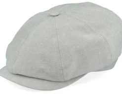 Alan Linen Chambray Light Green Flat Cap - CTH Ericson