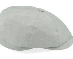 Alan Linen Chambray Light Green Flat Cap - CTH Ericson