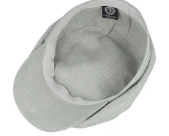 Alan Linen Chambray Light Green Flat Cap - CTH Ericson