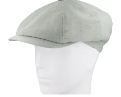 Alan Linen Chambray Light Green Flat Cap - CTH Ericson