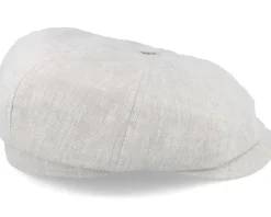 Alan Linen Natural Flat Cap - CTH Ericson