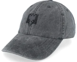 Albanian Eagle Patch Black Washed Dad Cap - Iconic