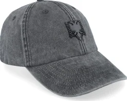 Albanian Eagle Patch Black Washed Dad Cap - Iconic