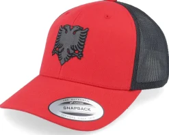 Albanian Eagle Patch Red/Black Trucker - Iconic