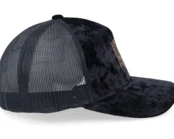 Albanian Eagle Patch Velvet Black Trucker - Iconic
