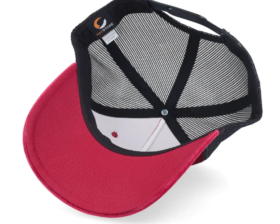 Albanian Eagle Patch Velvet Red/Black Trucker - Iconic