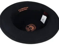 Alberto 100 % Wool Black Fedora - MJM Hats