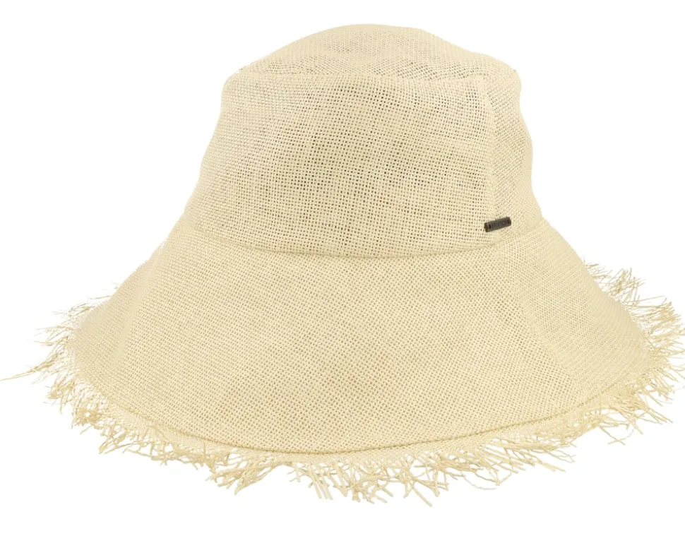 Alice Packable Bucket Hat Natural/Natural Straw Hat - Brixton