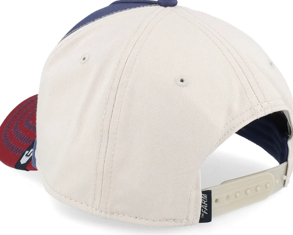 All American Rooster 100 All Over Canvas Navy/Stone/Burgundy A-Frame Adjustable - Goorin Bros.