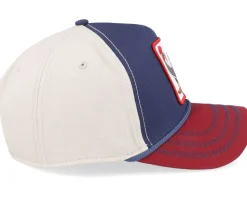 All American Rooster 100 All Over Canvas Navy/Stone/Burgundy A-Frame Adjustable - Goorin Bros.