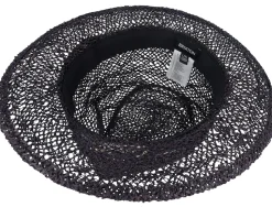 Aloha Black/Black Straw Hat - Brixton