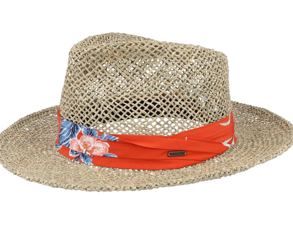 Aloha Natural/Burnt Red Straw Hat - Brixton