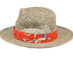 Aloha Natural/Burnt Red Straw Hat - Brixton
