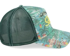 Aloha Print Green Aloha Print Trucker - Stetson