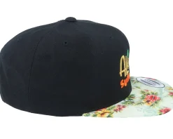 Aloha Summer Black/Floral Mint Snapback - Iconic
