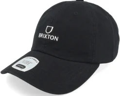 Alpha Black/White Rinse Dad Cap - Brixton