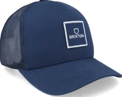 Alpha Block X C Medium Profile Mesh Navy/Navy Trucker - Brixton