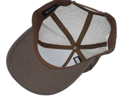Alpha Block X C Mesh Cap Brown/Brown A-Frame Trucker - Brixton