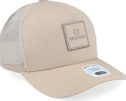 Alpha Block X C Mesh Cap Oatmeal/Oatmeal Trucker - Brixton