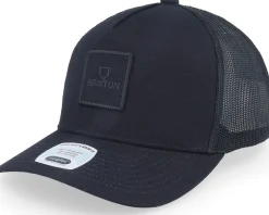 Alpha Block X C Mesh Cap Black/Black Trucker - Brixton