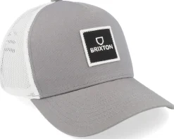 Alpha Block X C Mp Mesh Cap Pebble/White Trucker - Brixton