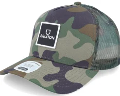 Alpha Block X C Mp Mesh Cap Camo A-Frame Trucker - Brixton