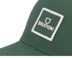 Alpha Block X C Mp Mesh Dark Forest/Off White Trucker - Brixton
