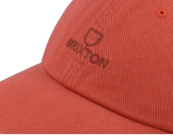 Alpha Cap Marsala Red Vintage Wash Dad Cap - Brixton
