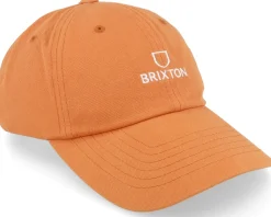 Alpha Cap Paradise Orange Vintage Wash Dad Cap - Brixton