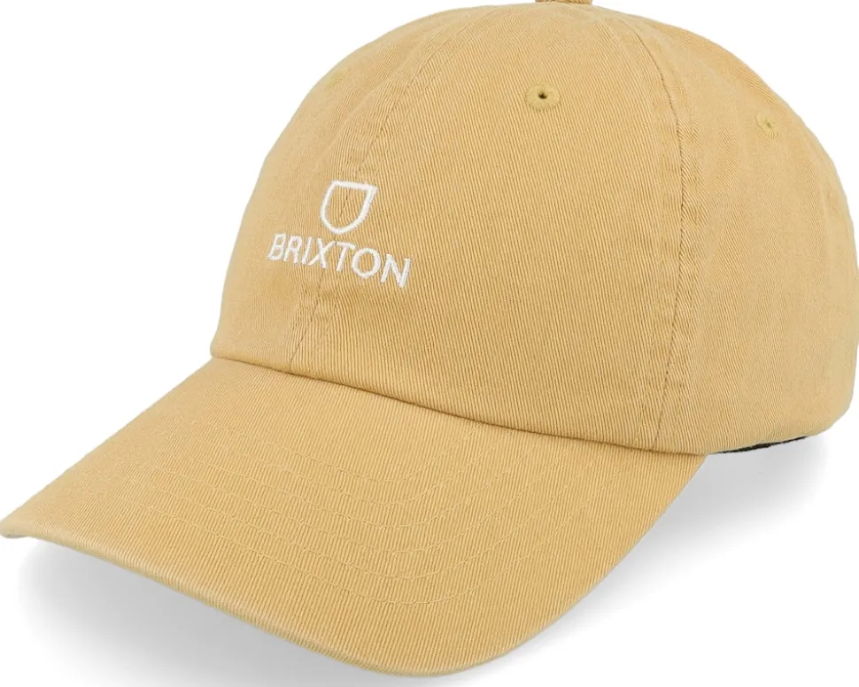 Alpha Golden Brown Vintage Wash Dad Cap - Brixton