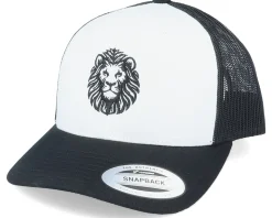 Alpha Lion Retro Black/White/Black Trucker - Iconic