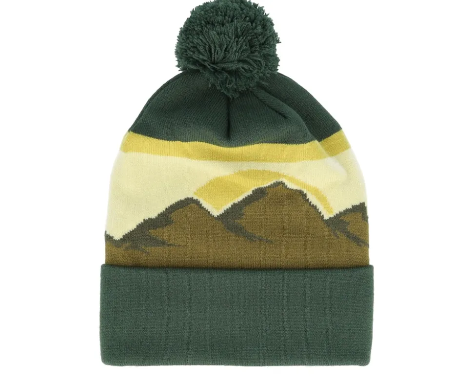 Alpine Mountain Peaks Green Pom - Beechfield