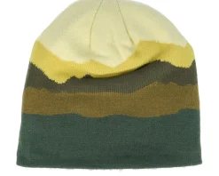 Alpine Mountain Peaks Pull-on Green Beanie - Beechfield