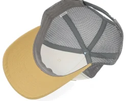 Amberwood Logo 112 Tri Mink Beige/Charcoal/Amber Trucker - Skillfish