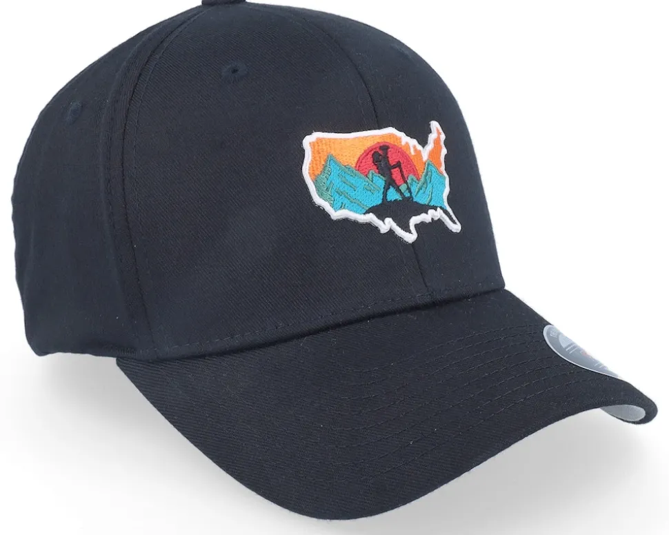America Wanderlust Black Flexfit - Wild Spirit