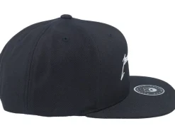 American Heavy Metal Logo Black Snapback - Bearded Man