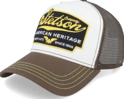 American Heritage Brown/White Trucker - Stetson