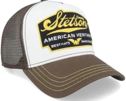 American Heritage Brown/White Trucker - Stetson