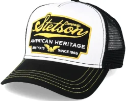American Heritage White/Navy Trucker - Stetson