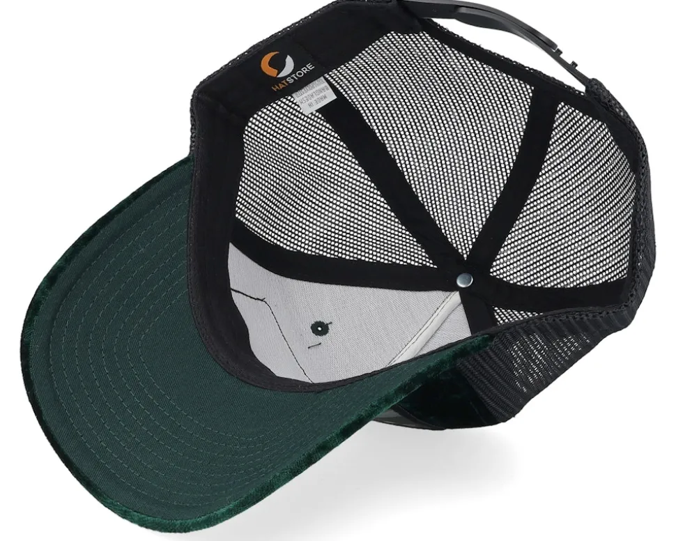 American Muscle Classic Car Velvet Green/Black A-Frame Trucker - Calza Pennello