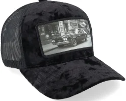 American Muscle Classic Car Velvet Black A-Frame Trucker - Calza Pennello