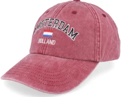 Amsterdam Holland Washed Green Dad Cap - Iconic