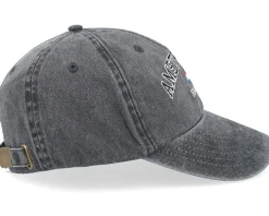 Amsterdam Holland Washed Black Dad Cap - Iconic