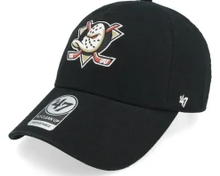 Anaheim Ducks 47 Clean Up W/No Loop Label Black Dad Cap - 47 Brand