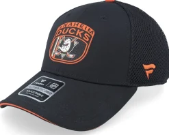Anaheim Ducks Authentic Pro Draft Black/Dark Orange Trucker - Fanatics