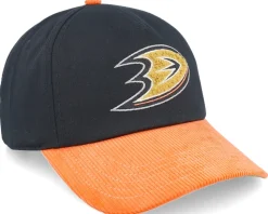 Anaheim Ducks Burnett Black/Orange Corduroy Adjustable - American Needle