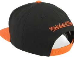 Anaheim Ducks Crooked Path Black/Orange Snapback - Mitchell & Ness