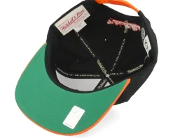 Anaheim Ducks Crooked Path Black/Orange Snapback - Mitchell & Ness