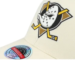 Anaheim Ducks Khaki Classic Red Khaki Adjustable - Mitchell & Ness