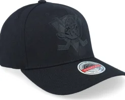 Anaheim Ducks Logo Classic Red Black/Black Adjustable - Mitchell & Ness